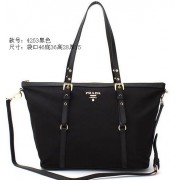 2015 Prada new model fashion shopping bag 4253 black HV00318Oq54