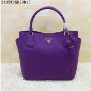 2015 Prada new models shopping bag 2435 purple HV01568Fh96
