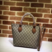 AAA 1:1 Gucci Canvas Tote Bag 432124 brown HV09906vi59