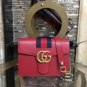 AAA 1:1 Gucci GG Marmont original quilted leather Shoulder Bag 476468 red HV01191vi59