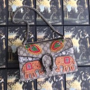 AAA 1:1 Gucci GG Supreme canvas Dionysus small shoulder bag 400249 grey HV00826vi59