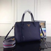 AAA 1:1 Prada calf leather bag 1BA157 dark blue HV00771yF79