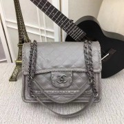 AAA Replica Chanel Calfskin leather Shoulder Bag A25698 grey HV10331cf50
