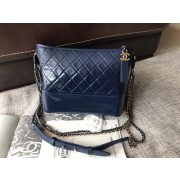 AAA Replica Chanel Gabrielle Original Calf leather Shoulder Bag A93842 blue HV09382VB75
