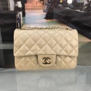 AAAAA Chanel Original Caviar Leather Flap cross-body bag CF1116 gold Gold chain HV00517aM93