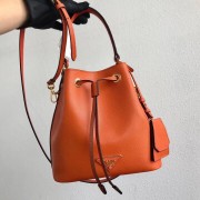 AAAAA Imitation Prada Galleria Saffiano Leather Bag 1BE032 Orange HV02220oT91