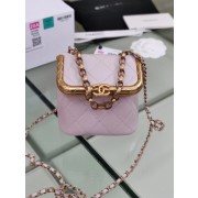 Best 1:1 Chanel Original mini Magnet buckle bag AS1886 pink HV07564eT55