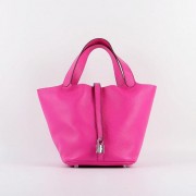 Best Quality Hermes Picotin Lock 22cm Bags togo Leather 8616 rose HV00523xb51