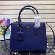 Best Replica Prada Galleria Saffiano Leather Bag 1BA232 Blue HV06660bj75