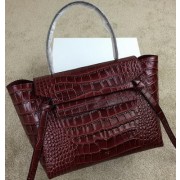 Celine Belt Bag Original Croco Leather CL98312M Burgundy HV10854oJ62