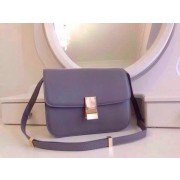 Celine Classic Box Flap Bag Calfskin Leather 2263 Light Purple HV09496Dq89