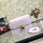 Celine Classic Box Small Flap Bag Calf leather 5698 Lilac HV07400HW50