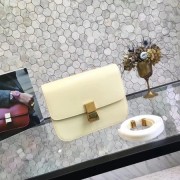 Celine Classic Box Small Flap Bag Calf leather 5698 yellow HV01009nB26