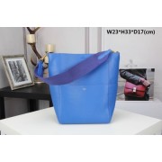 Celine SEAU SANGLE Original Calfskin Leather Shoulder Bag 3369 blue HV00095FT35