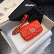 Chanel 19 Bodypack Sheepskin Leather AS1163 red HV08889nU55
