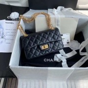 Chanel 2.55 Calfskin Flap Bag A37586 black HV11397lq41