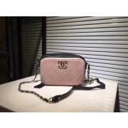 Chanel Calf leather Shoulder Bag 56987 pink with red HV09993DI37