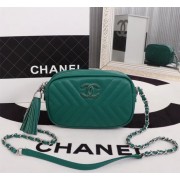 Chanel Calfskin Camera Case bag A57617 green HV01743tg76