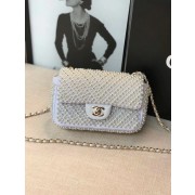 Chanel flap bag pearl bag A1116 White HV10153va68
