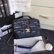 Chanel Flap Shoulder Bag Original Leather A55814 blue HV09239lU52