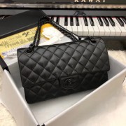 Chanel Flap Shoulder Bag Original sheepskin Leather A1112 black black chain HV00389Wi77