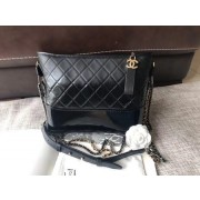 Chanel Gabrielle Original Calf leather Shoulder Bag A93842 black HV09916Lo54
