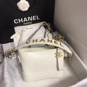 Chanel gabrielle small hobo bag A91810 white HV09543sp14
