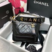 Chanel gabrielle small hobo bag AS0865 black HV08267cP15