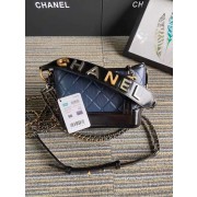 Chanel gabrielle small hobo bag S0865 blue&black HV03051np57