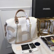Chanel large shopping bag C3403 cream HV07149ki86
