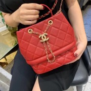 Chanel Original Caviar Leather Sac Hobo Bag AS0894 red HV00376jo45