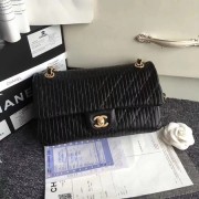 Chanel Original Sheepskin Leather Shoulder Bag 1112C black HV00409hc46