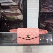 Chanel Original waist pack Sheepskin 4771 pink HV06088Gw67