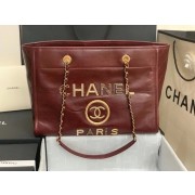 Chanel shopping bag A67001 Burgundy HV09349fr81
