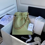 Chanel shopping bag AS2169 green HV01078Zf62