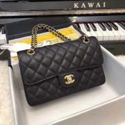 Chanel Small Classic Handbag A01113 black HV00620kC27