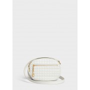 Cheap Copy CELINE CROSS BODY SMALL C CHARM BAG IN QUILTED CALFSKIN 188363 WHITE HV03214Eq45