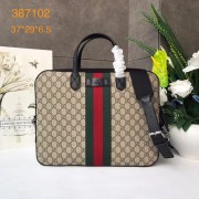 Cheap Gucci GG canvas top quality tote bag 387102 brown HV03253sJ42