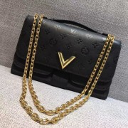 Designer 2017 louis vuitton original leather very chain bag M42899 black HV08959vs94