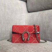 Designer Gucci Dionysus GG velvet super mini bag 476432 red HV00929vs94