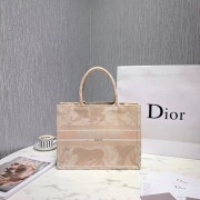 DIOR BOOK TOTE BAG IN EMBROIDERED CANVAS C1287 Beige HV01355DO87