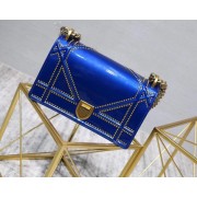 Dior Small Diorama flap bag calfskin M0421 blue HV03066EC68