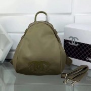 Fake Chanel nylon Backpack A696814 Khaki HV00545EQ38
