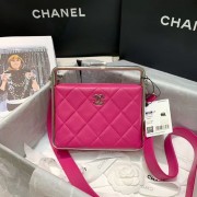 Fake Chanel Original Sheepskin Leather clutch bag AS1732 rose HV07378eZ32