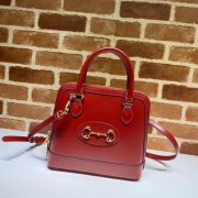 Fake Gucci 1955 Horsebit small top handle bag 621220 red HV08202xR88