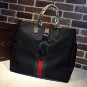 Fake Gucci GG Supreme canvas top handle bag 337069 black HV09237bz90