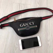 Fake Gucci Print small belt bag 527792 black HV06133Lh27