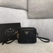 Fake Prada Nylon Shoulder Bag 82022 black HV04880EQ38