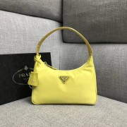 Fake Prada Re-Edition 2000 nylon mini-bag 91515 yellow HV04198yQ90