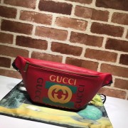Gucci Calfskin Leather Pocket A493869 Red HV08526np57